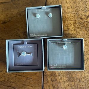 3 piece sterling silver set